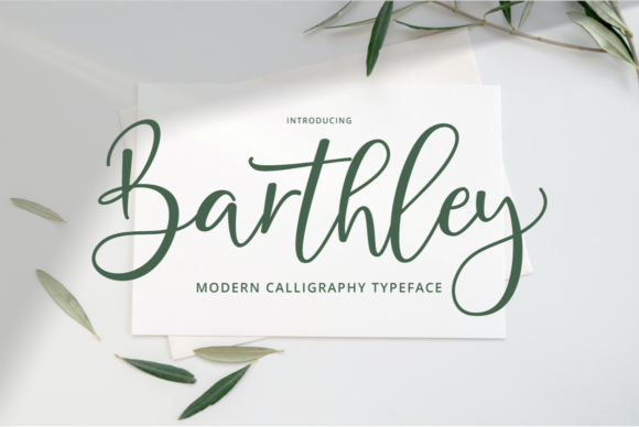 Barthley: A Script Font for Elegant Branding