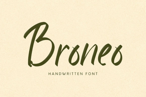Broneo: A Handwritten Font for Makers