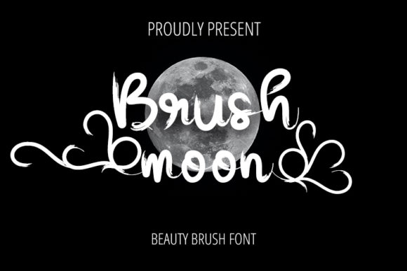 Brush Moon: A Handwritten Font for Crafters