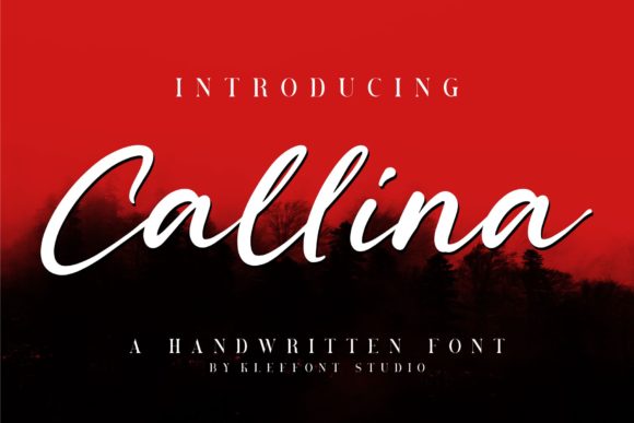 Callina: A Graceful Handwritten Font for Editorial Design