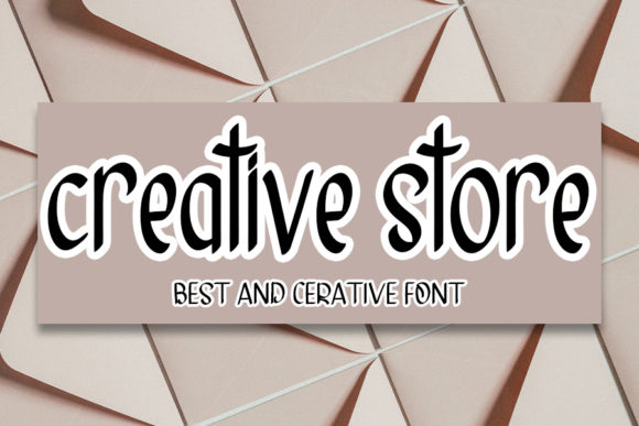 Creative Store Font: Handwritten Charm for Makers