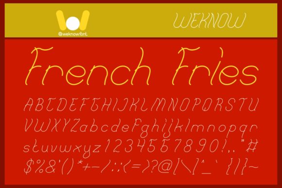French Fries Font: A Web Designer’s Review