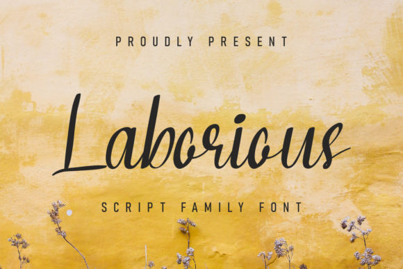 Laborious: A Delicate Handwritten Font for Editorial Design