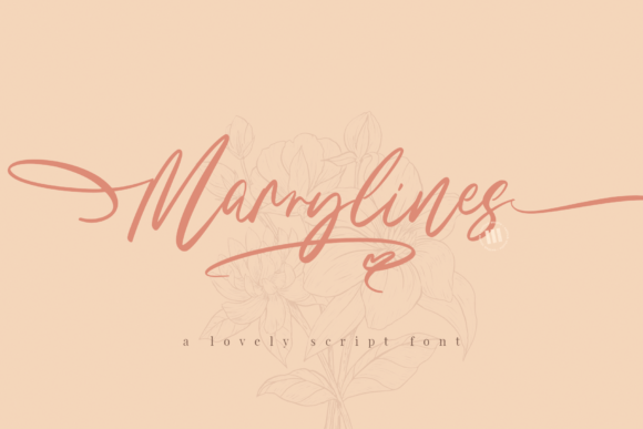Marrylines: A Flowing Script Font for Elegant Branding