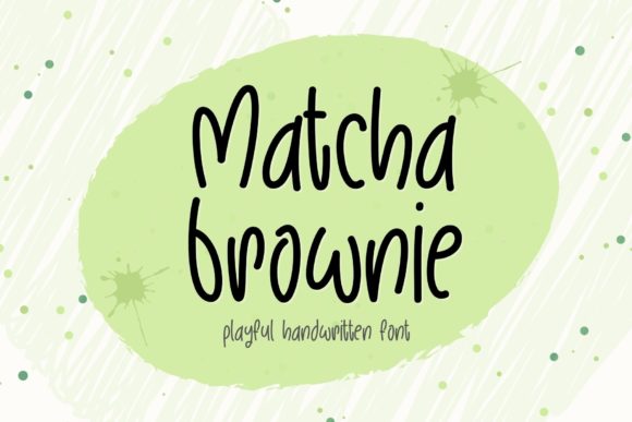 Matcha Brownie: A Handwritten Font for Brand Identity
