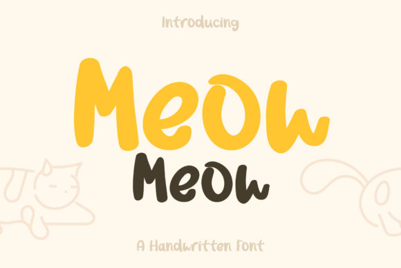 Meow Meow: A Friendly Handwritten Font for Branding