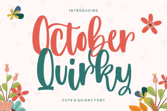 October Quirky: A Handwritten Font for Social Media