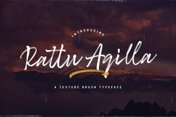Rattu Aqilla: A Textured Brush Font for Digital Design