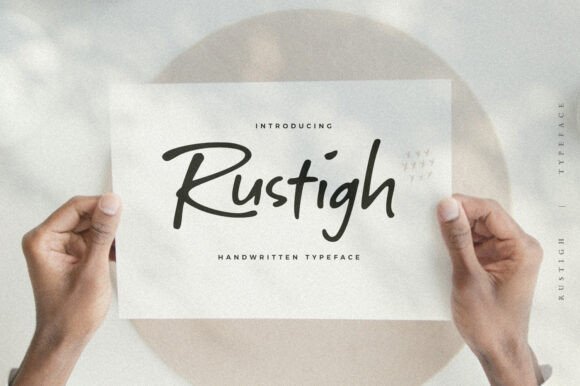 Rustigh: A Handwritten Font for Digital Branding