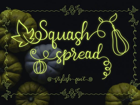 Squash Spread: A Handwritten Typeface for Editorial Charm