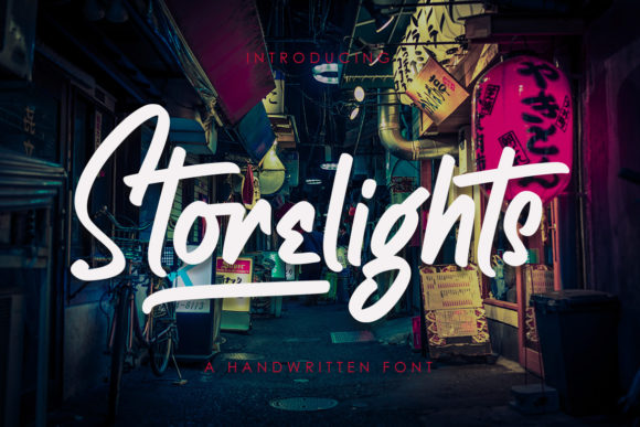 Storelights: A Bold Handwritten Font for Web Design