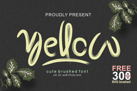 Yellow: A Handwritten Font for Modern Web Design